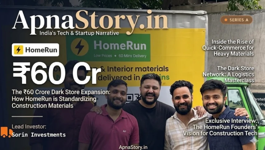 HomeRun startup delivering cement and construction materials quickly in India