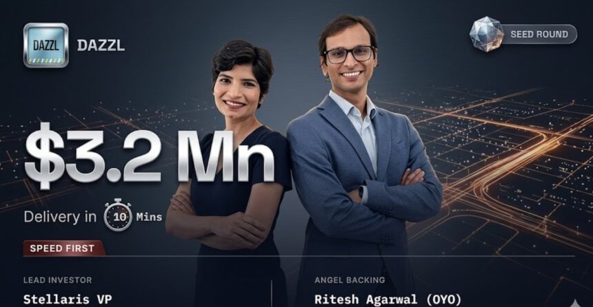 DAZZL quick commerce beauty services startup funding India
